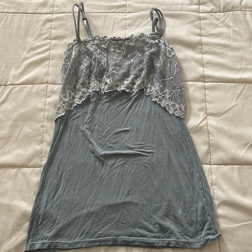 Felina | Women’s Gray Lace Tank Top | Size S